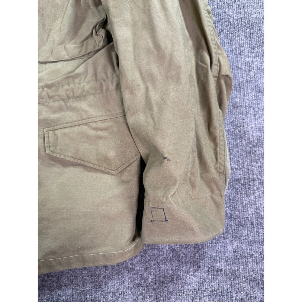 Vintage Military‎ M-65 Field Jacket Mens Medium Olive Drab Patch Holland Coat